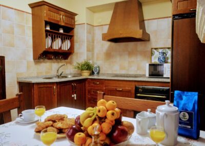 Cocina equipada de la Casa Rural Laguna